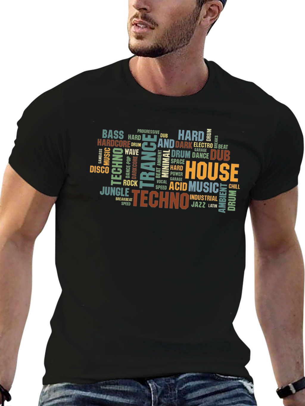 Music Genre Typography T-Shirt