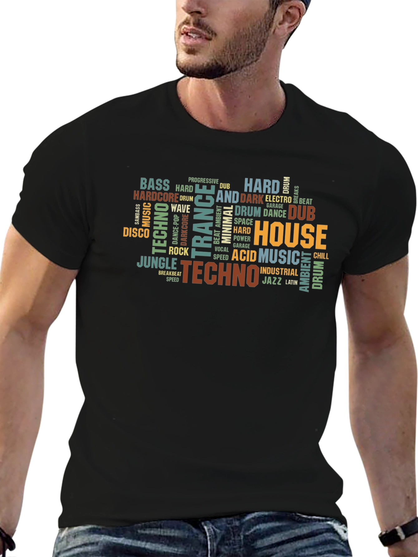 Music Genre Typography T-Shirt