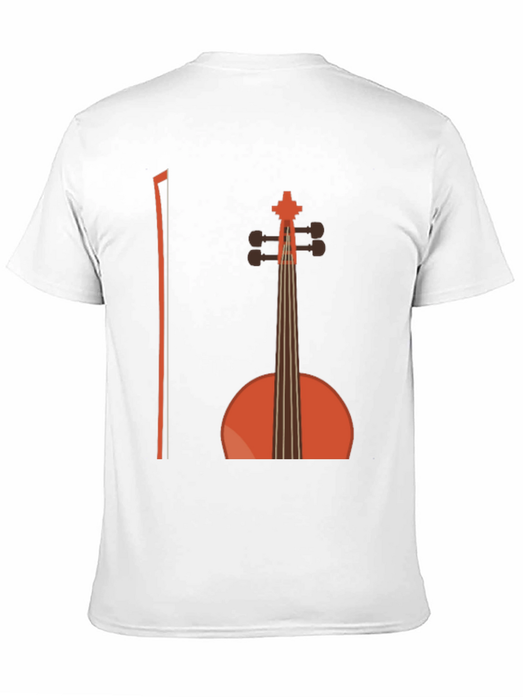 Musical T-Shirt - Cello Design Black Cotton Tee