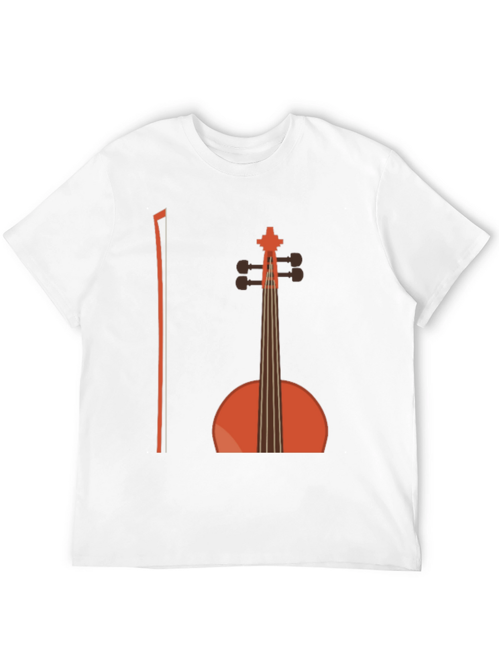 Musical T-Shirt - Cello Design Black Cotton Tee