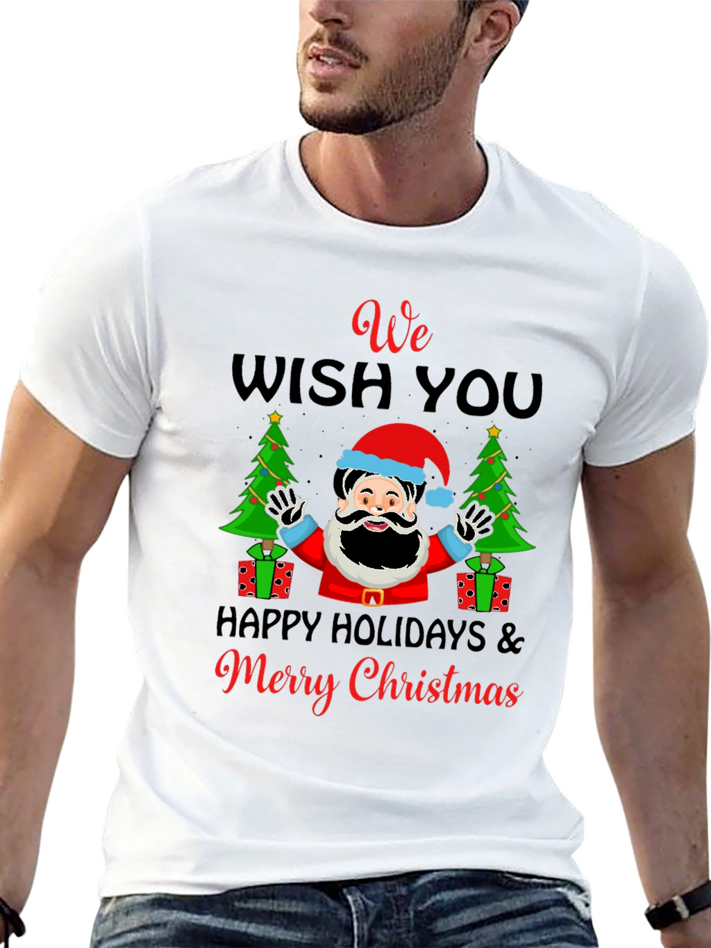 We Wish You Merry Christmas Holiday Graphic T-Shirt