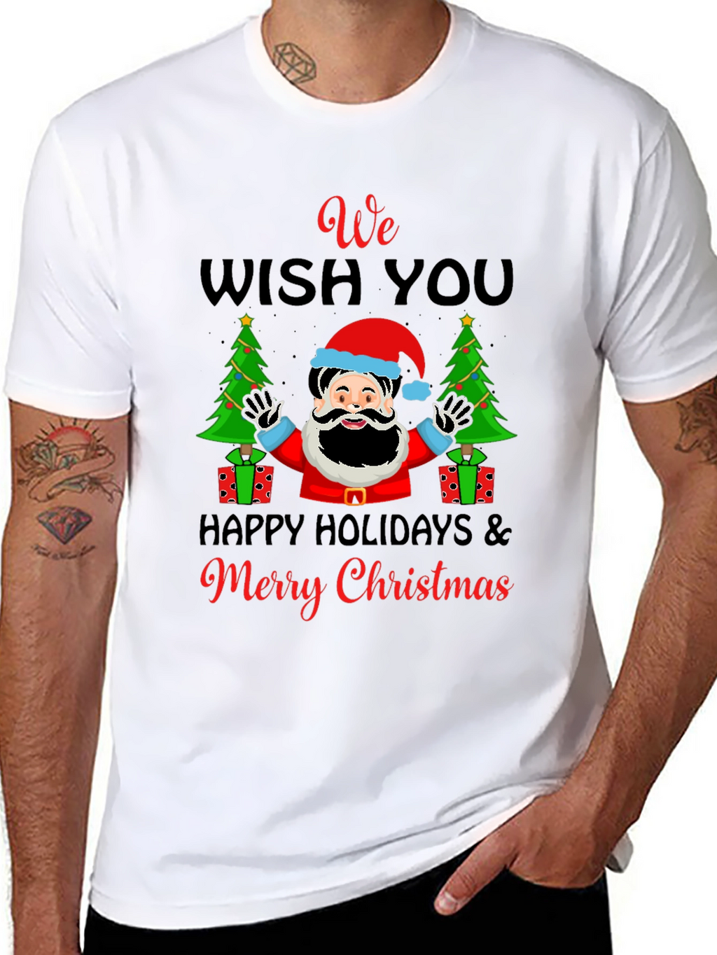 We Wish You Merry Christmas Holiday Graphic T-Shirt