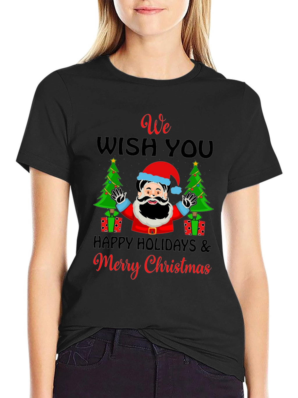 We Wish You Merry Christmas Holiday Graphic T-Shirt
