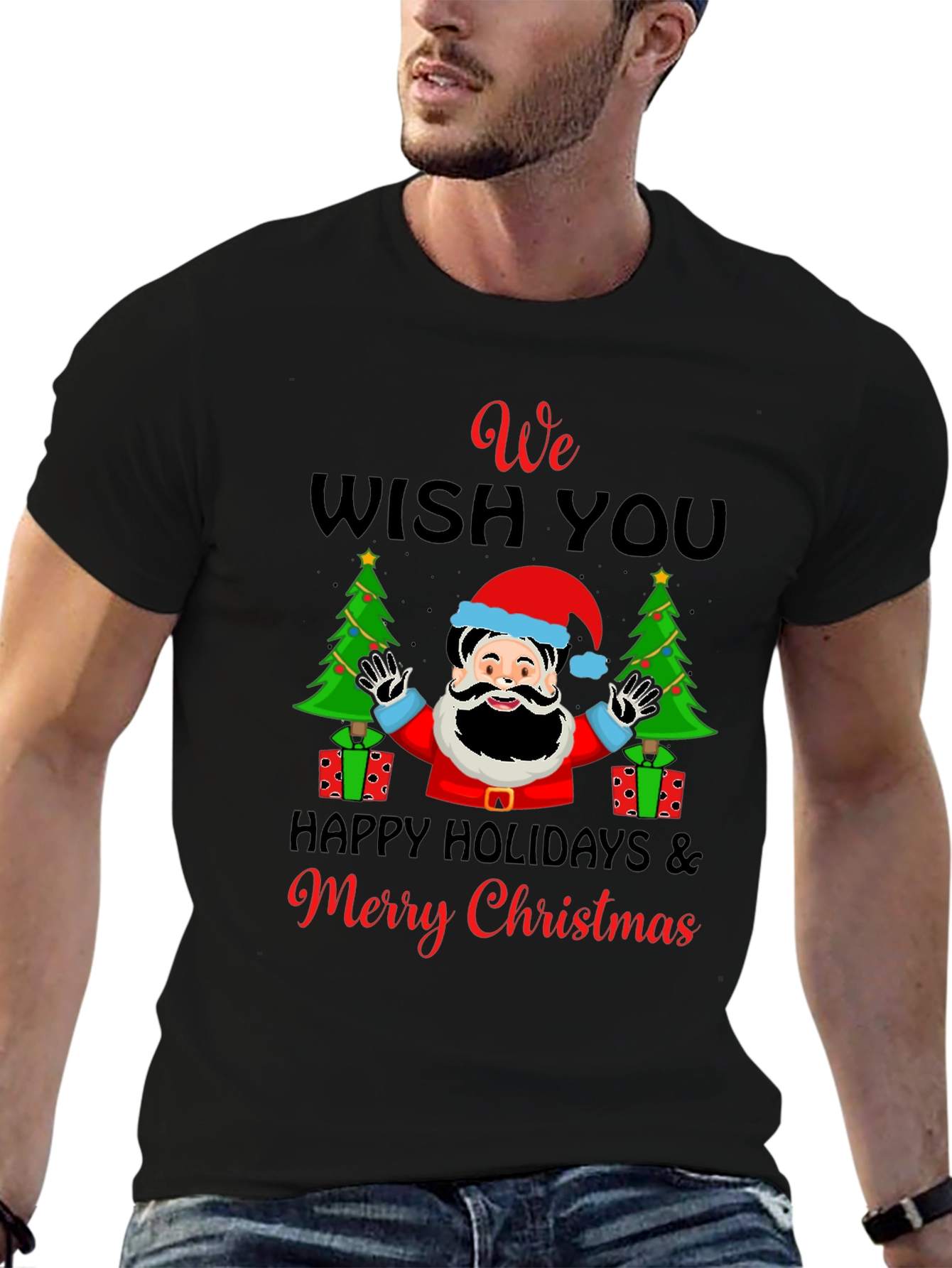 We Wish You Merry Christmas Holiday Graphic T-Shirt