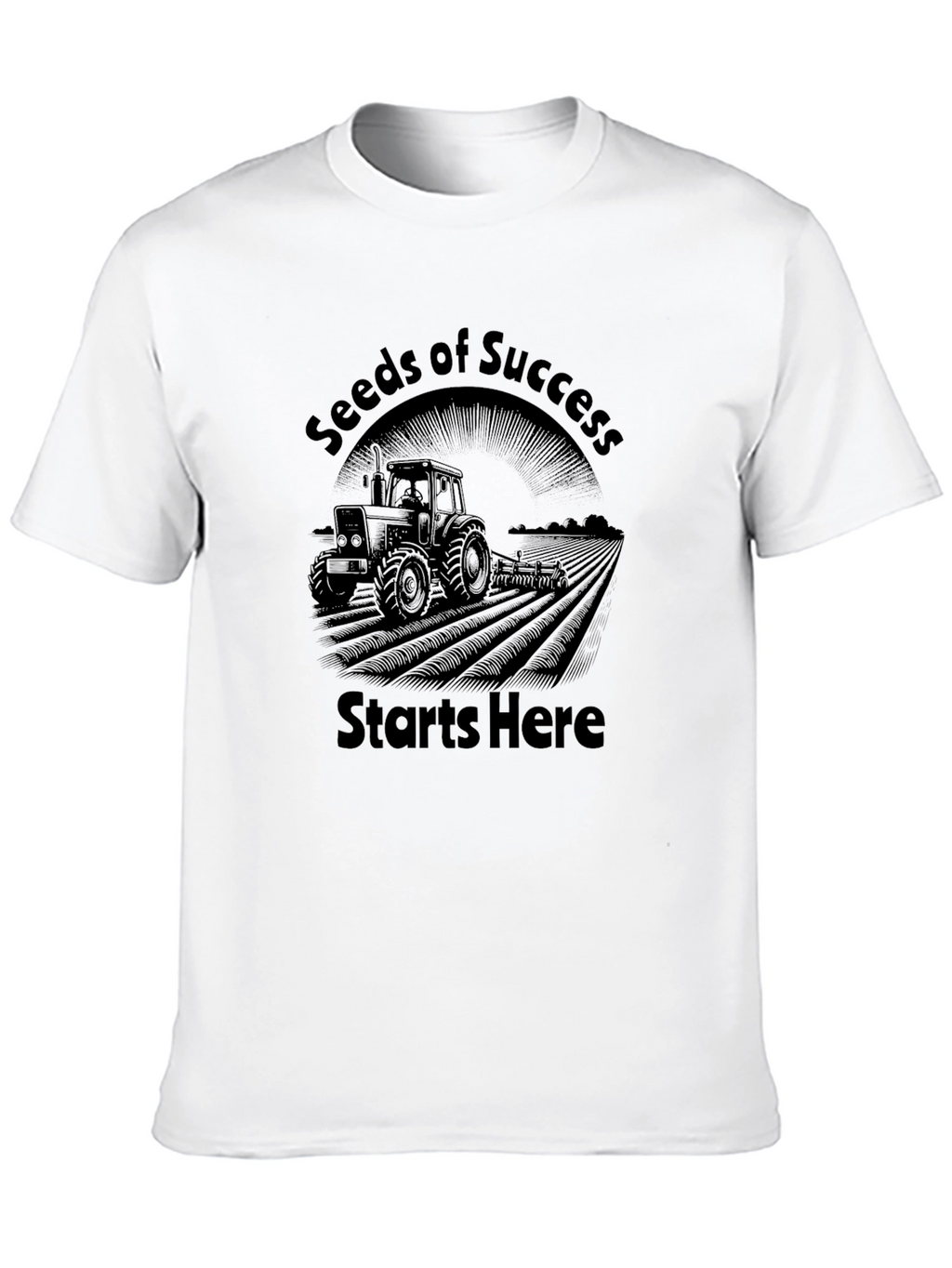 Seeds of Success Tractor Graphic Tee - Black