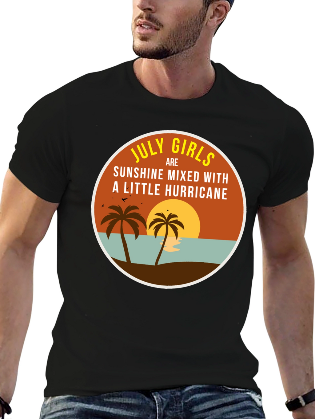 July Girls Sunshine & Hurricane Black T-Shirt