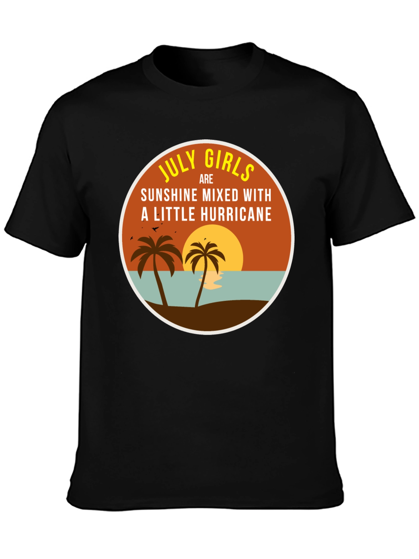 July Girls Sunshine & Hurricane Black T-Shirt
