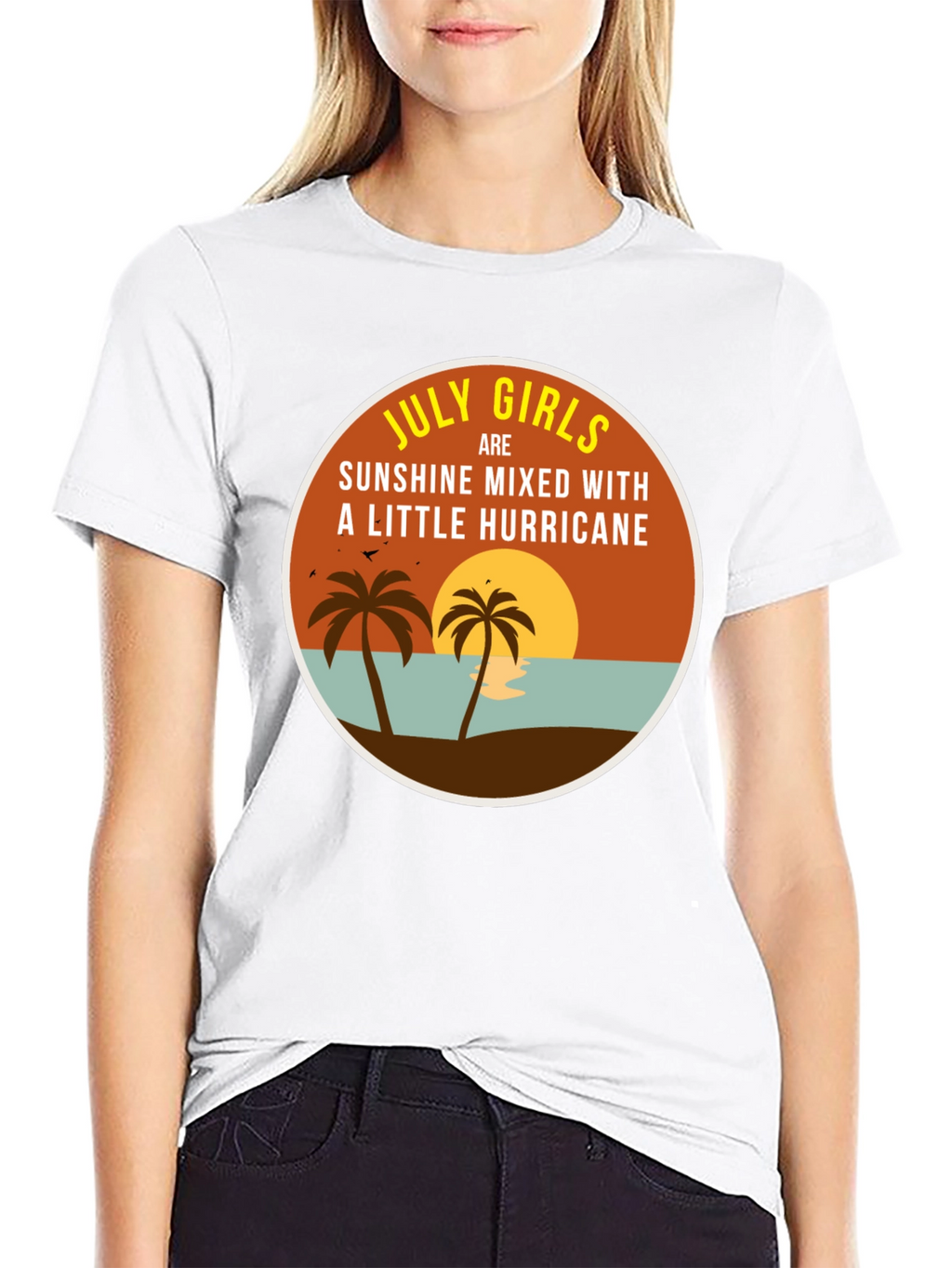 July Girls Sunshine & Hurricane Black T-Shirt
