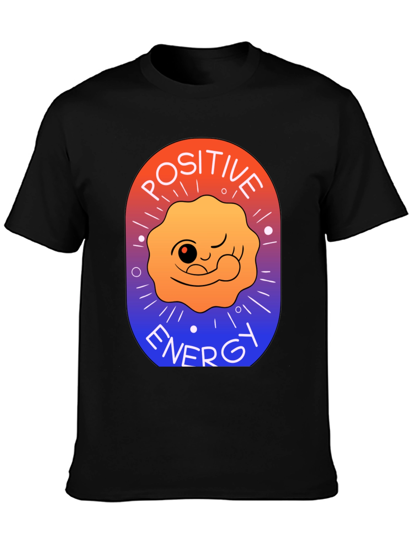 Positive Energy Graphic T-Shirt - Soft Cotton Blend