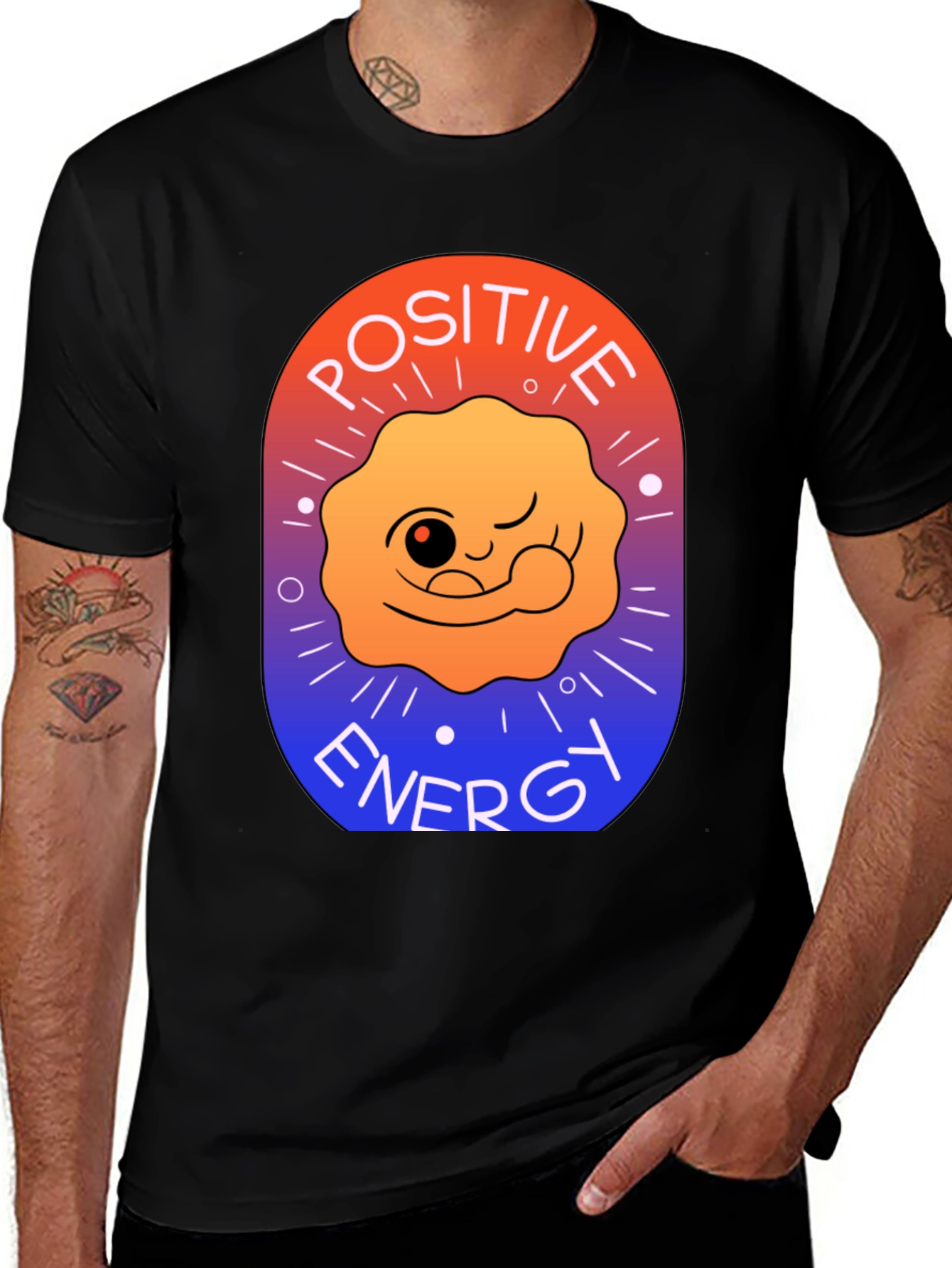 Positive Energy Graphic T-Shirt - Soft Cotton Blend