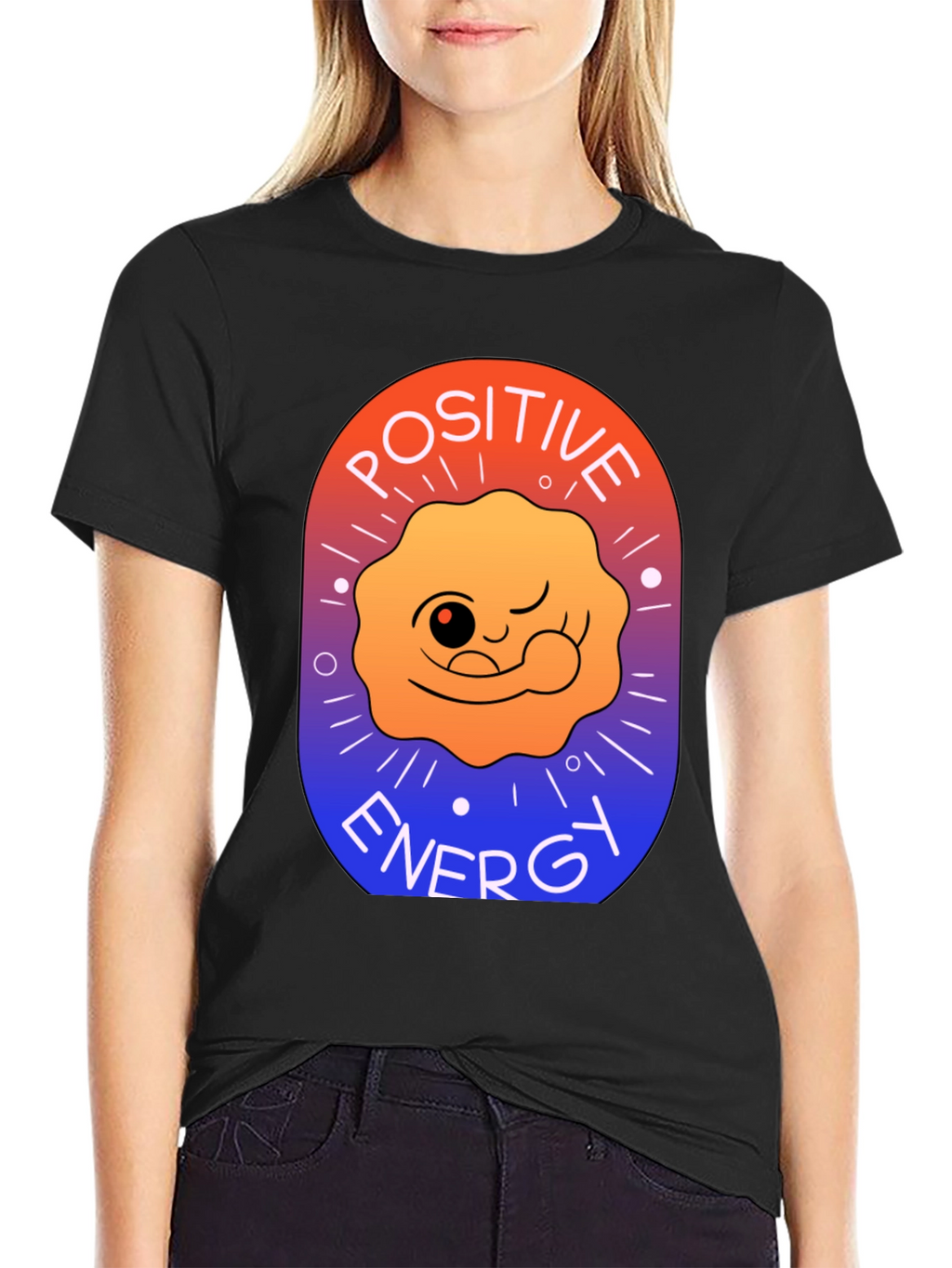 Positive Energy Graphic T-Shirt - Soft Cotton Blend