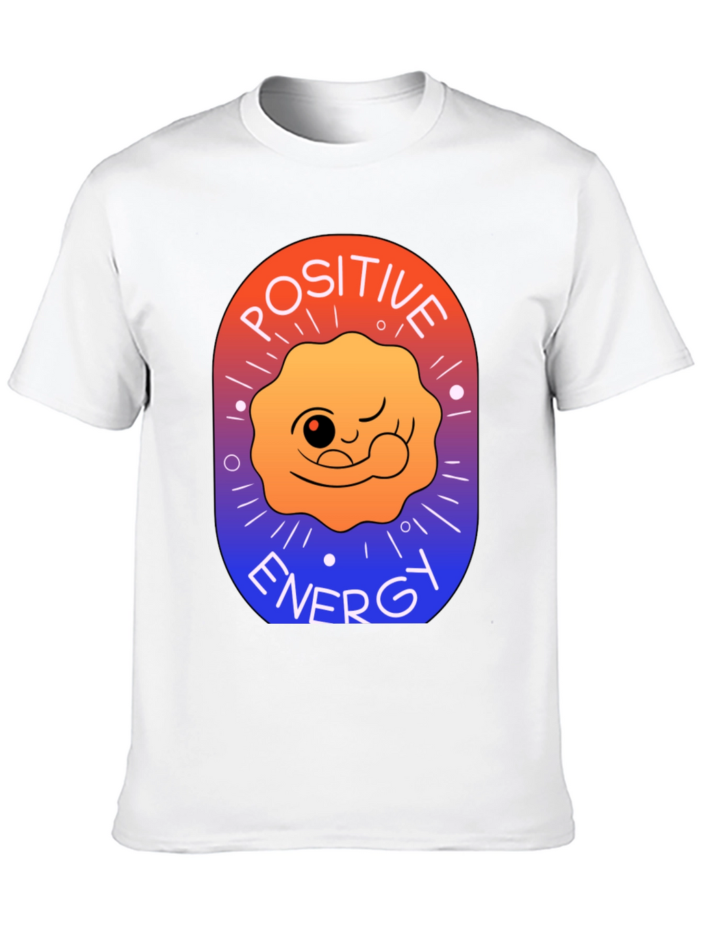 Positive Energy Graphic T-Shirt - Soft Cotton Blend