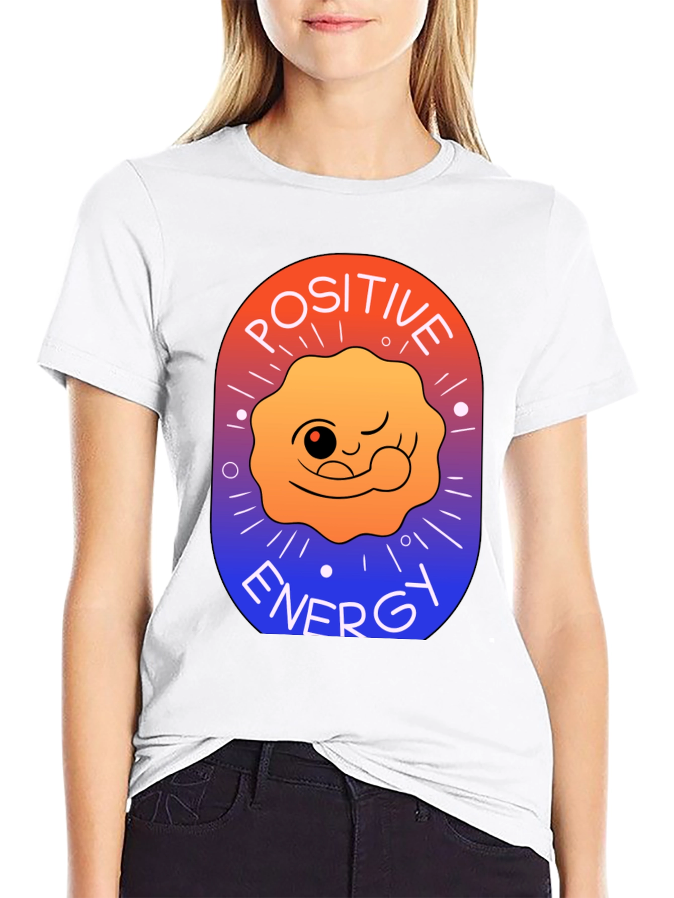 Positive Energy Graphic T-Shirt - Soft Cotton Blend