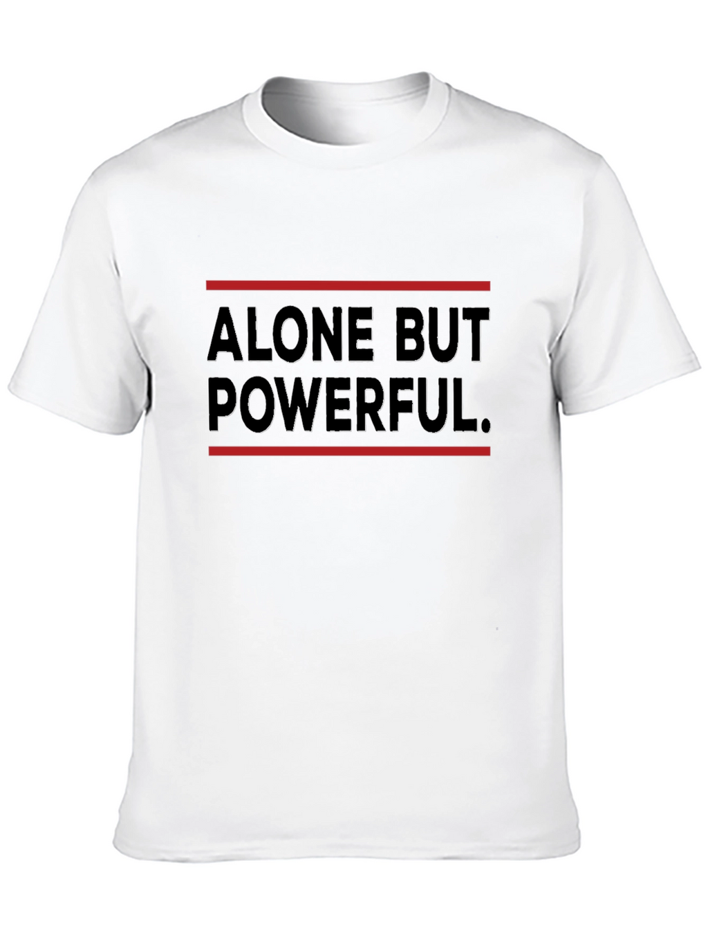 Alone But Powerful Graphic Tee - Black