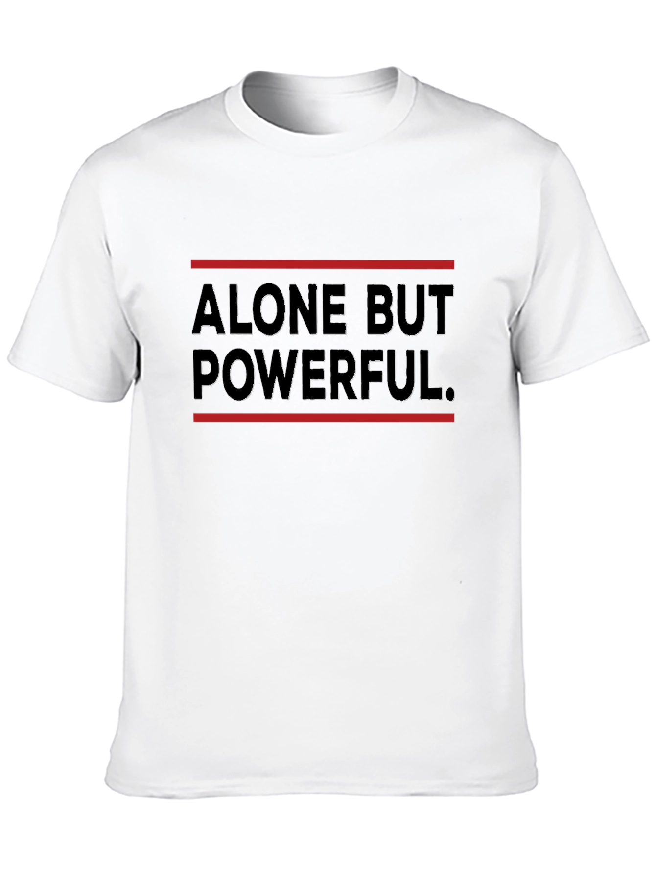Alone But Powerful Graphic Tee - Black