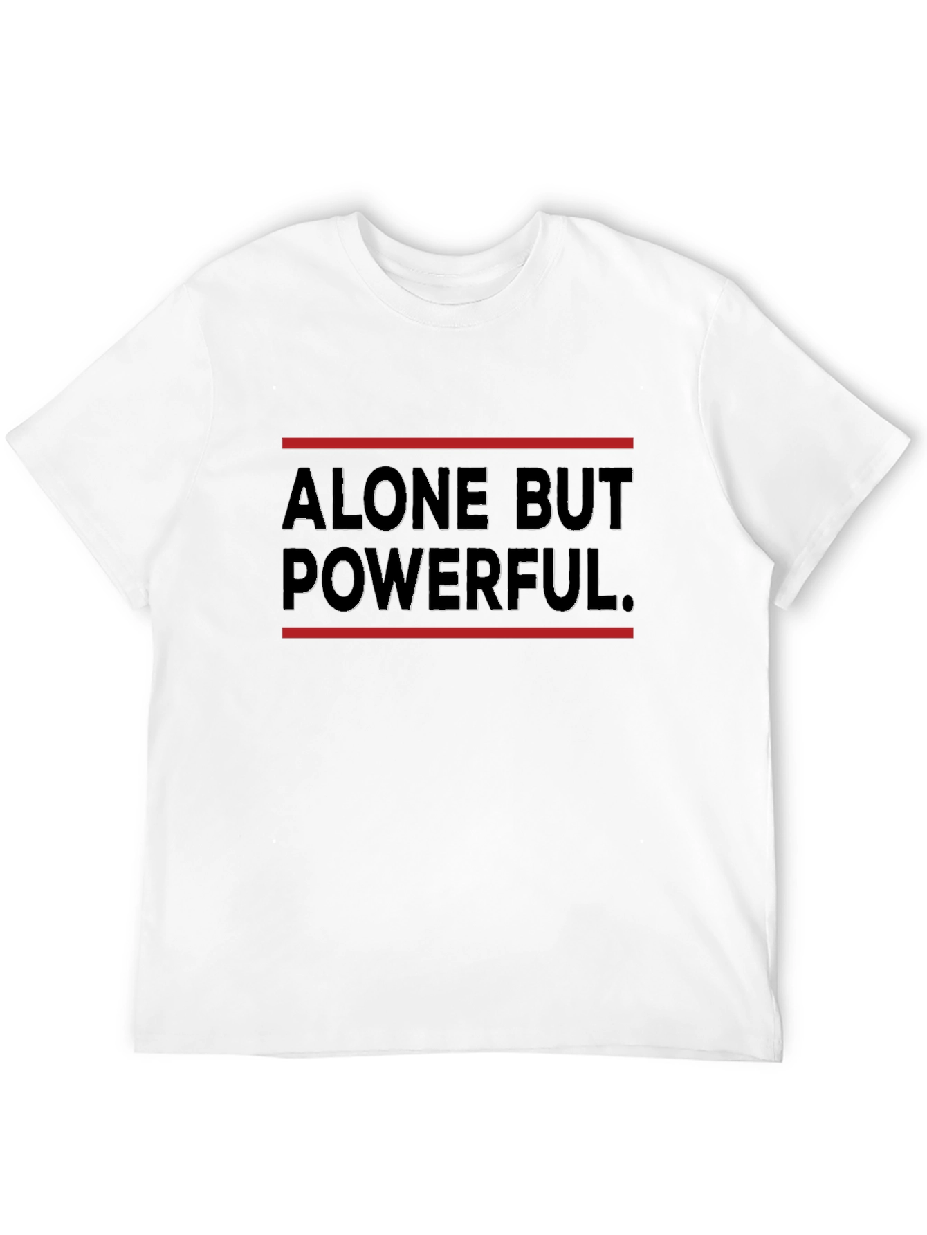 Alone But Powerful Graphic Tee - Black
