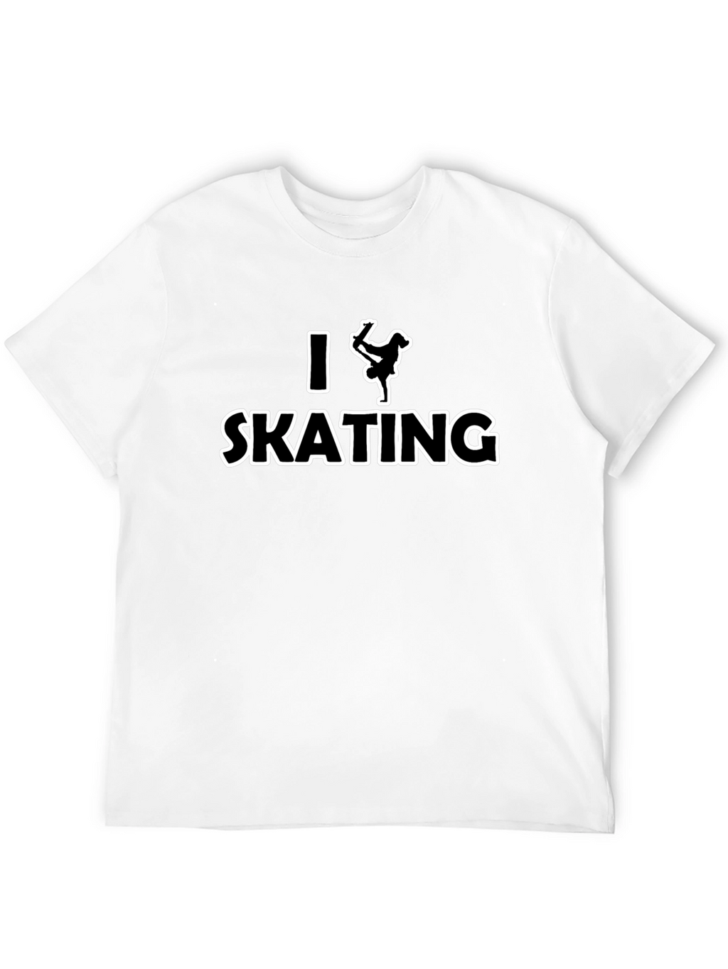 I Love Skating T-Shirt - Black Graphic Tee