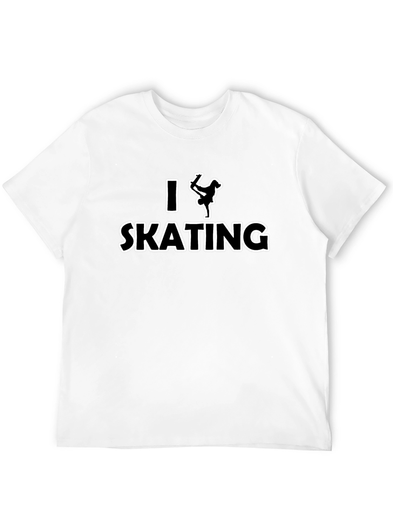 I Love Skating T-Shirt - Black Graphic Tee