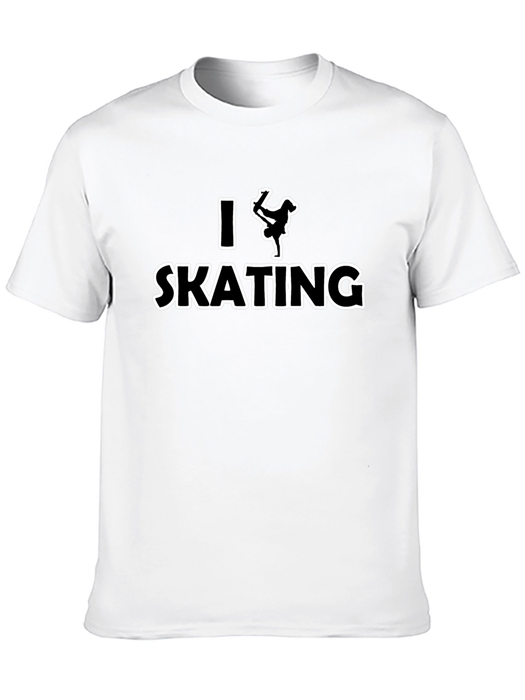 I Love Skating T-Shirt - Black Graphic Tee