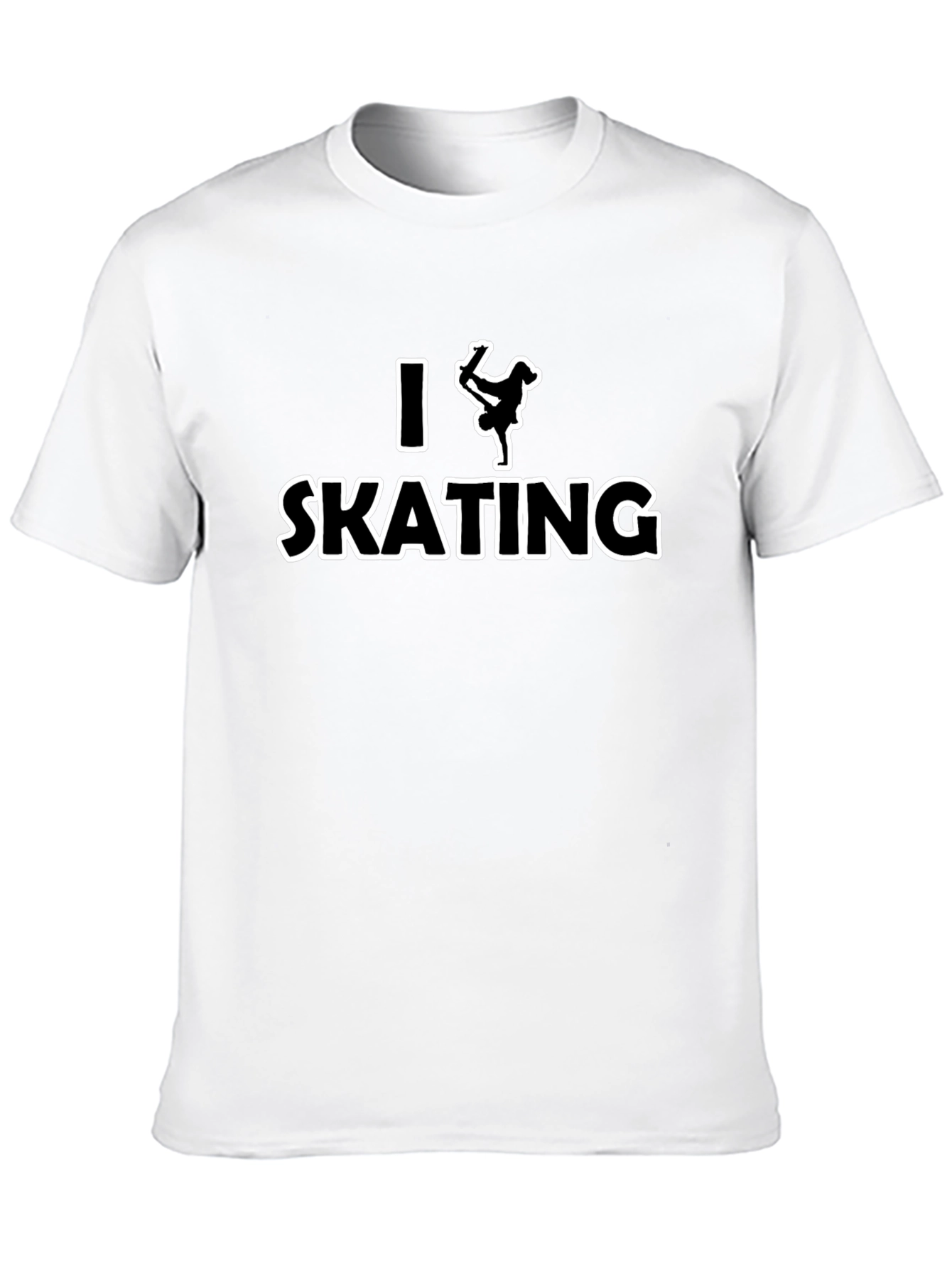 I Love Skating T-Shirt - Black Graphic Tee