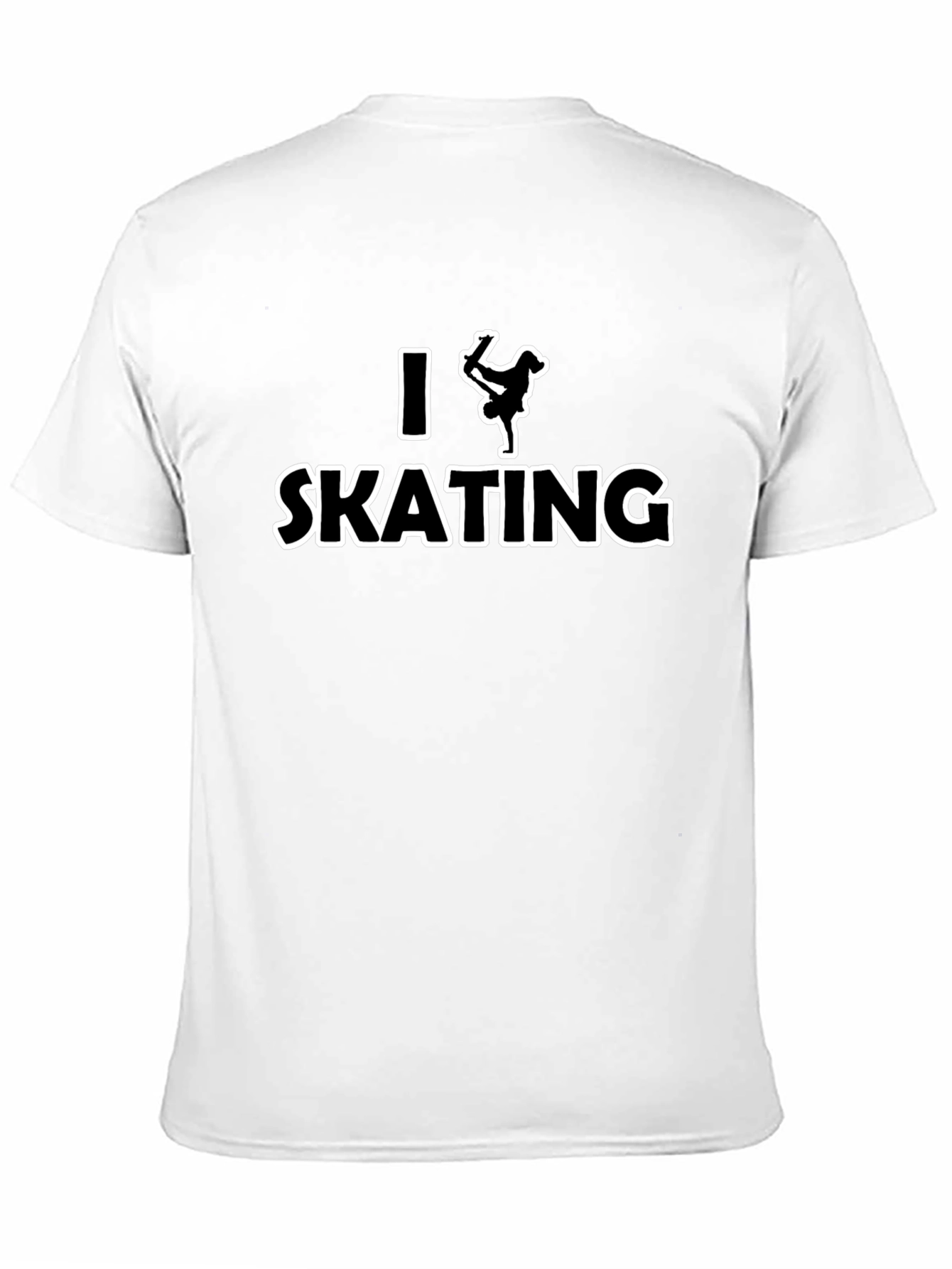 I Love Skating T-Shirt - Black Graphic Tee