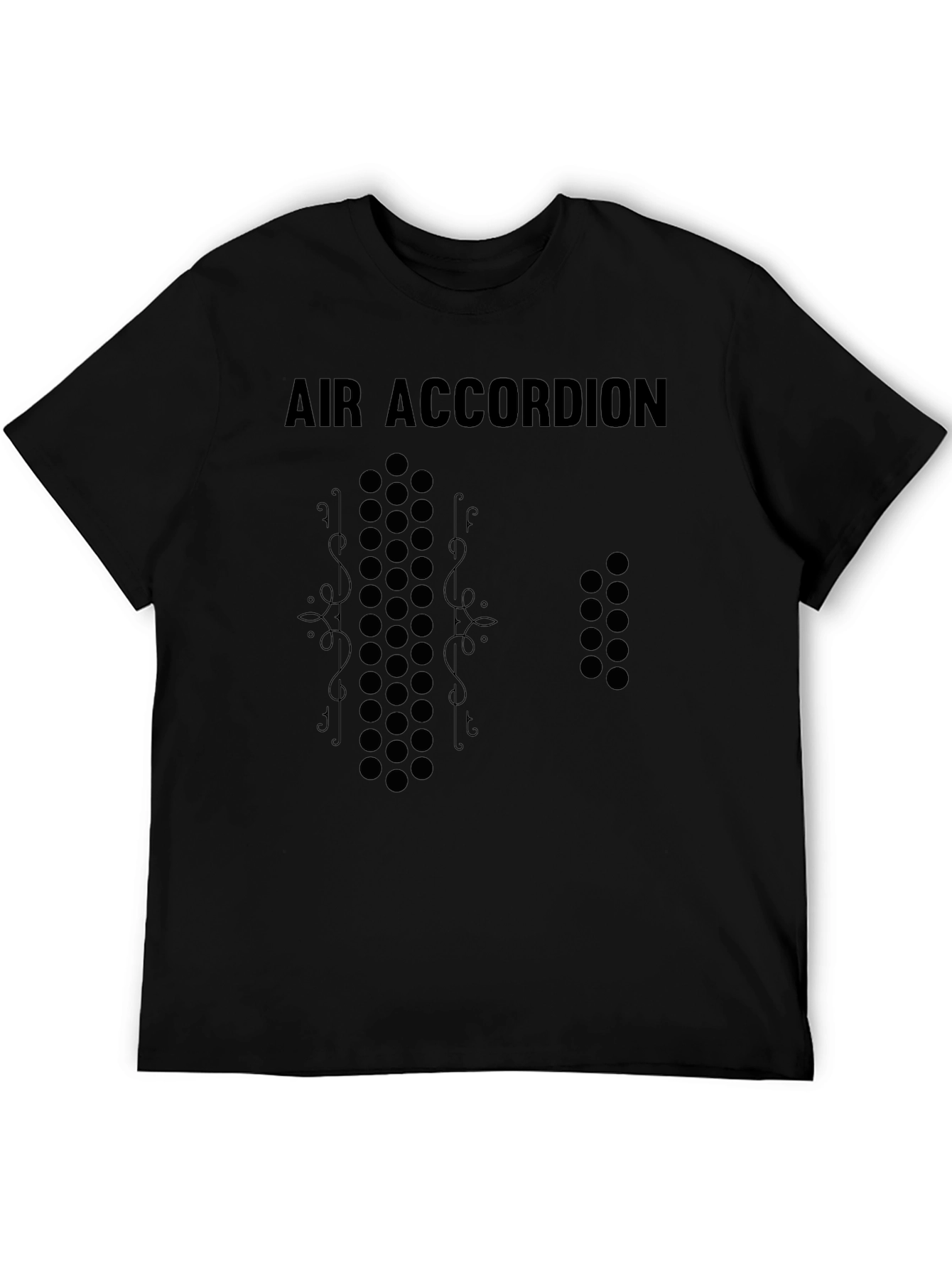 Air Accordion T-Shirt - Black Novelty Tee