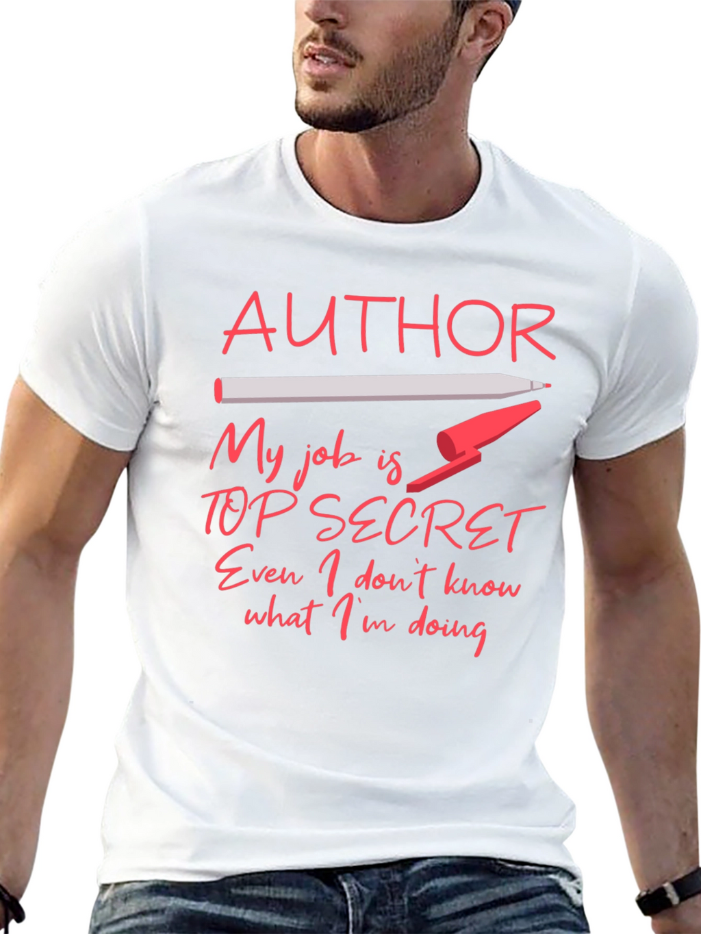Author Top Secret Job T-Shirt