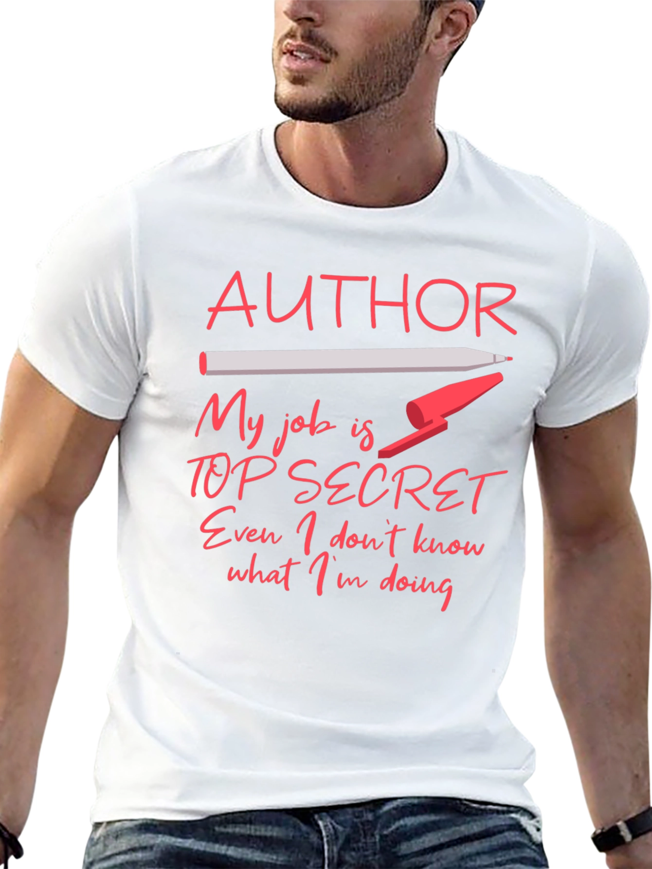 Author Top Secret Job T-Shirt