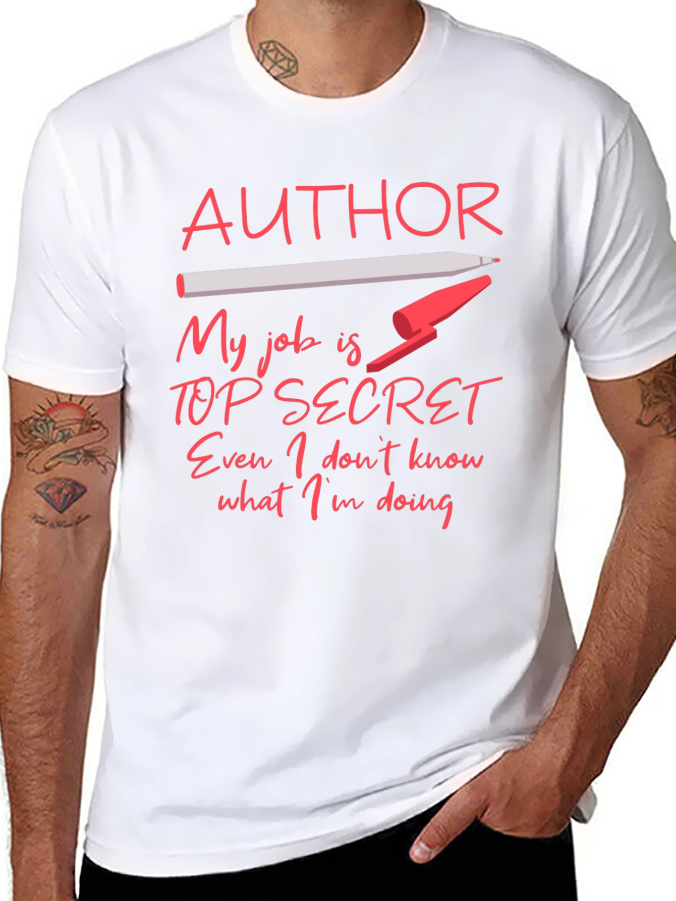 Author Top Secret Job T-Shirt