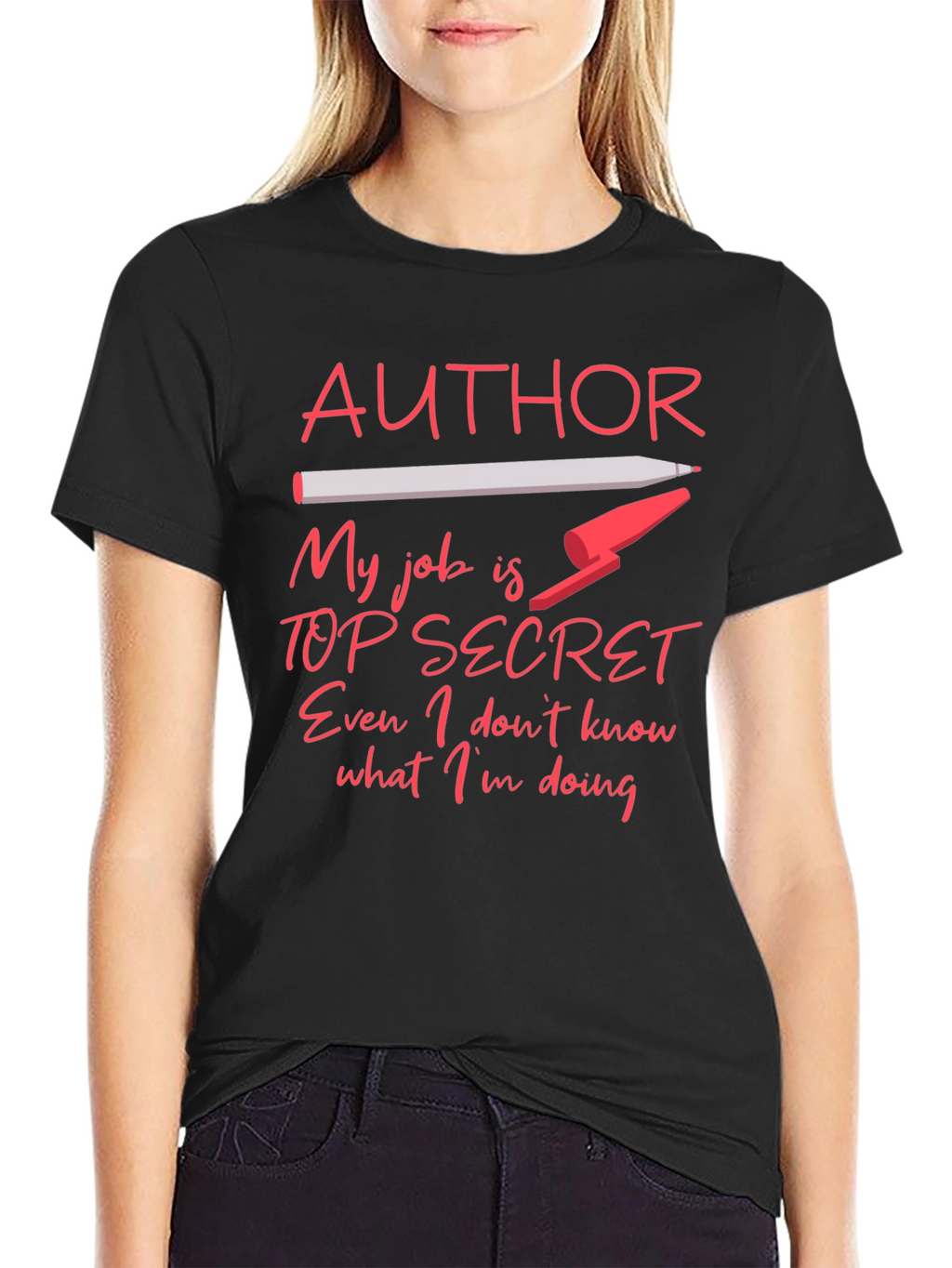 Author Top Secret Job T-Shirt