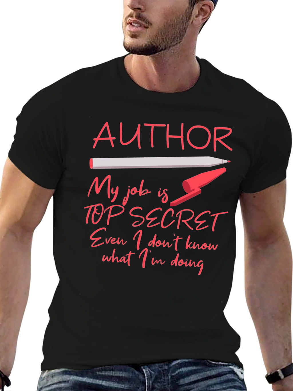 Author Top Secret Job T-Shirt