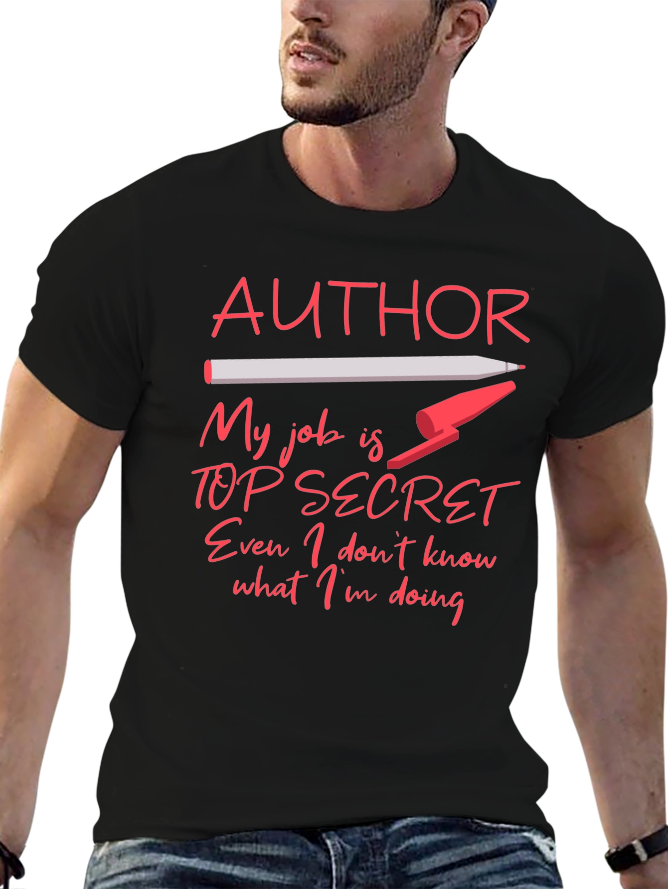 Author Top Secret Job T-Shirt