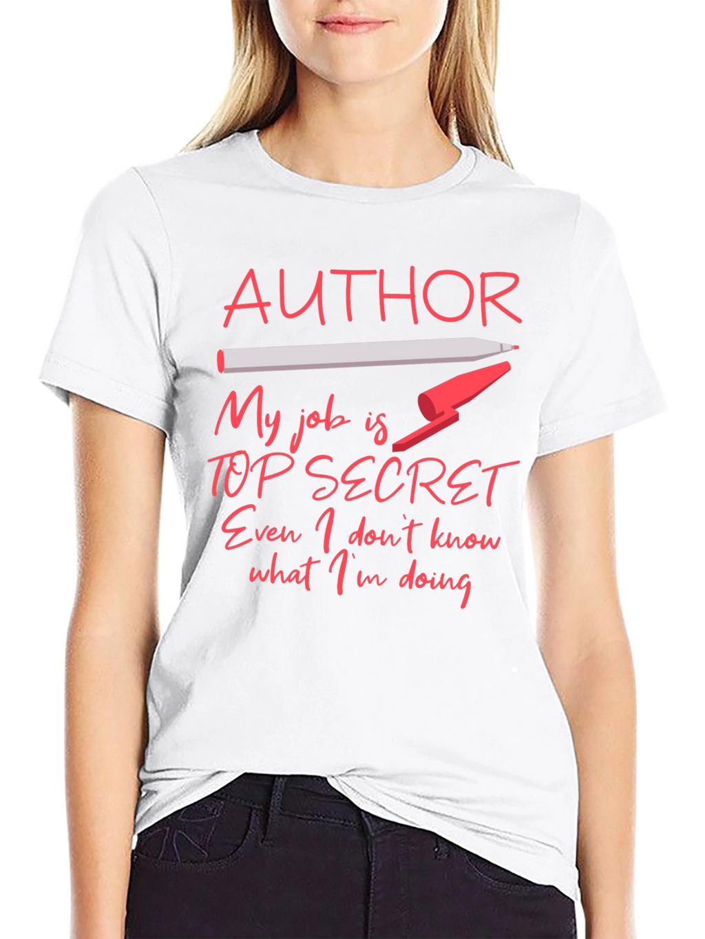 Author Top Secret Job T-Shirt