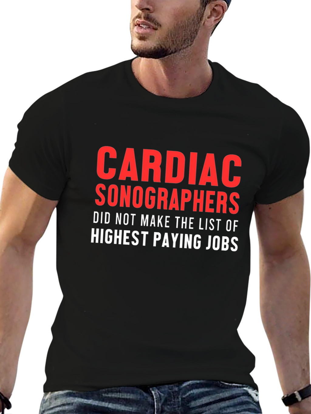 Cardiac Sonographers T-Shirt - Funny Job Profession Tee