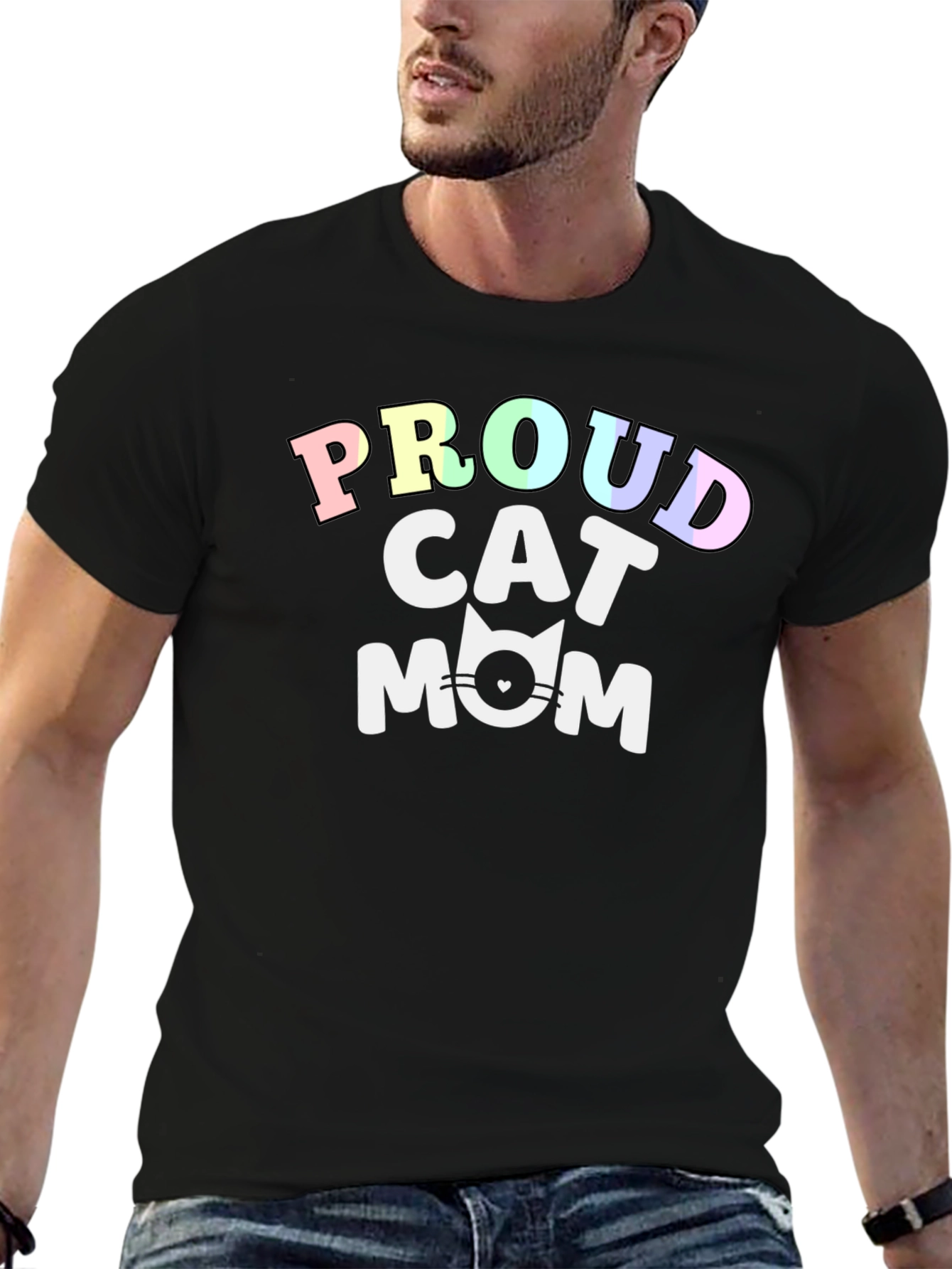 Proud Cat Mom T-Shirt - Cute Feline Lover Tee