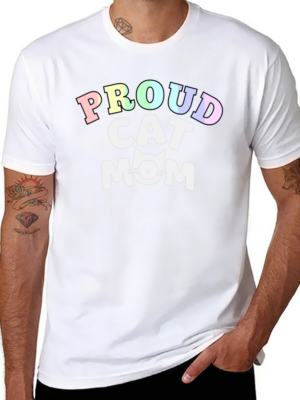 Proud Cat Mom T-Shirt - Cute Feline Lover Tee