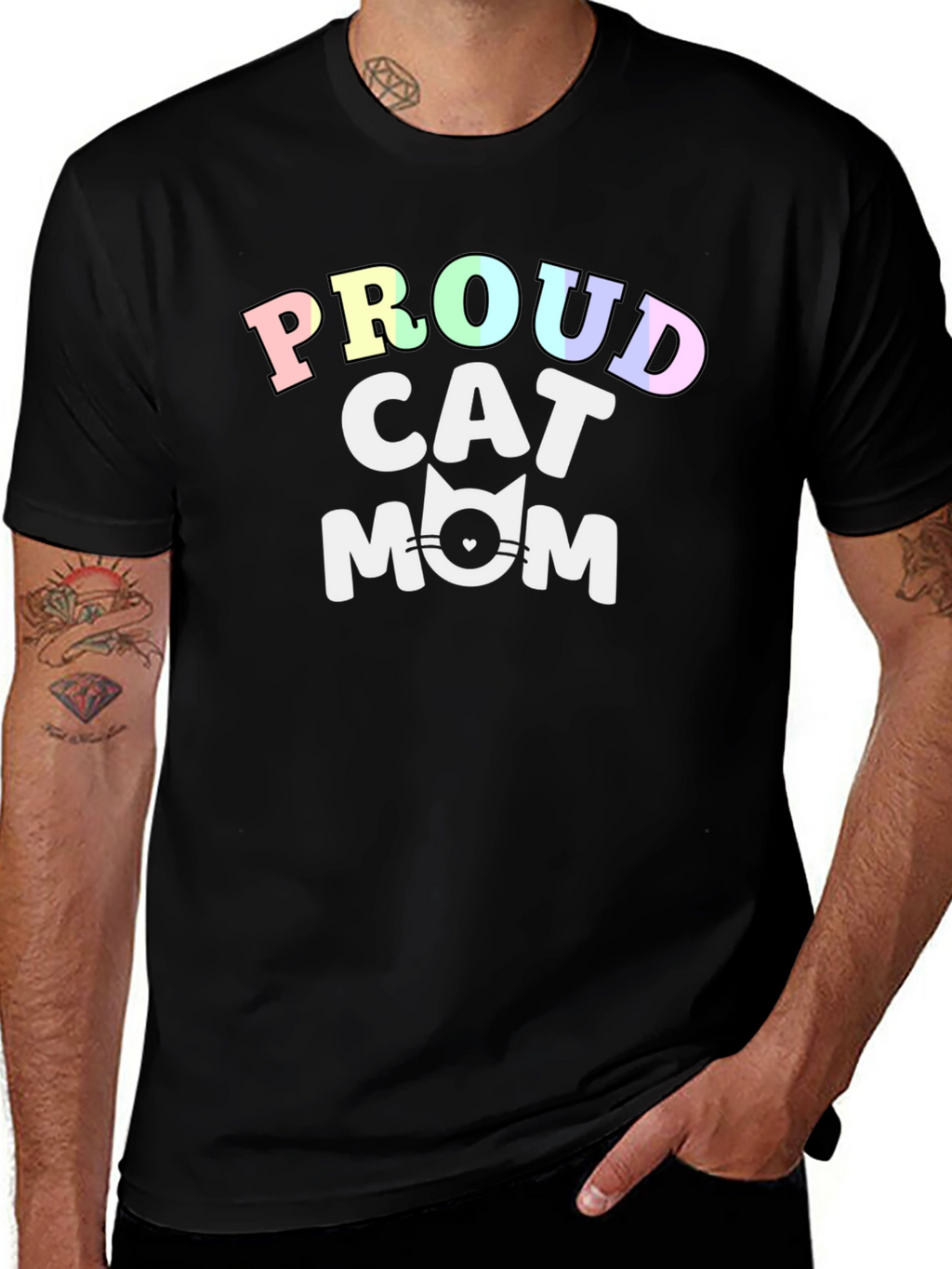 Proud Cat Mom T-Shirt - Cute Feline Lover Tee
