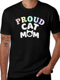 Proud Cat Mom T-Shirt - Cute Feline Lover Tee