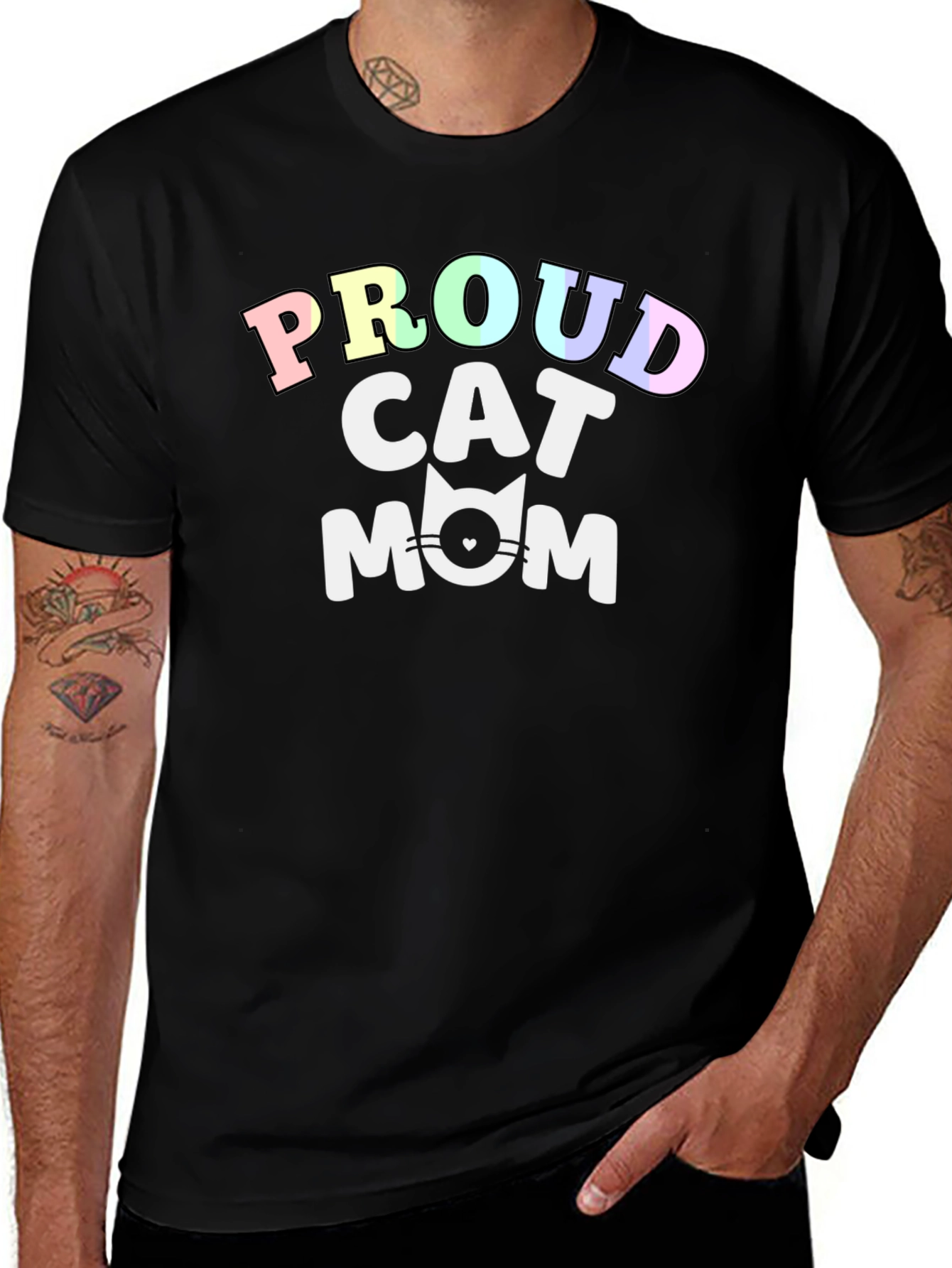 Proud Cat Mom T-Shirt - Cute Feline Lover Tee
