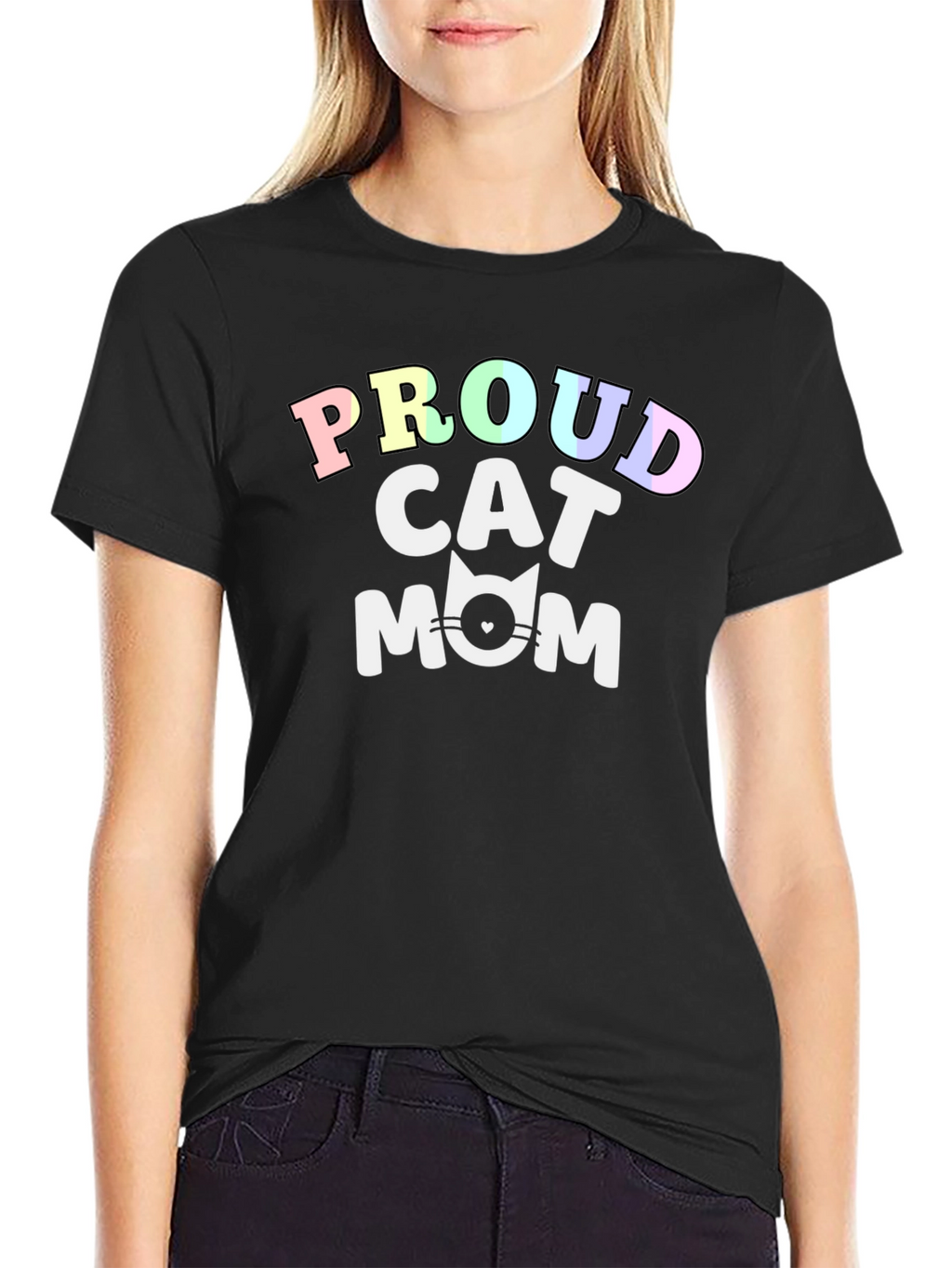 Proud Cat Mom T-Shirt - Cute Feline Lover Tee