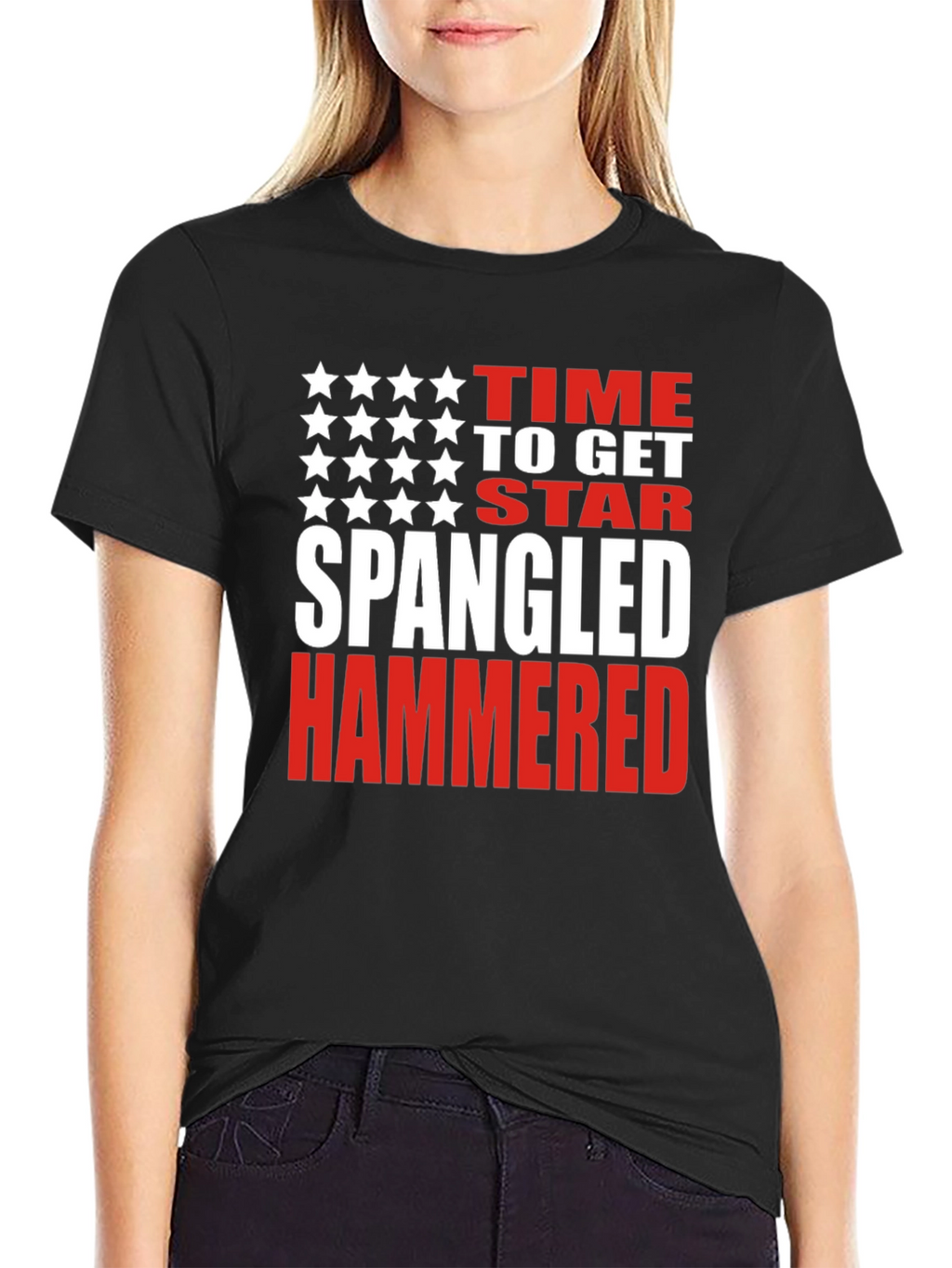 Star Spangled Hammered T-Shirt - Patriotic USA Tee