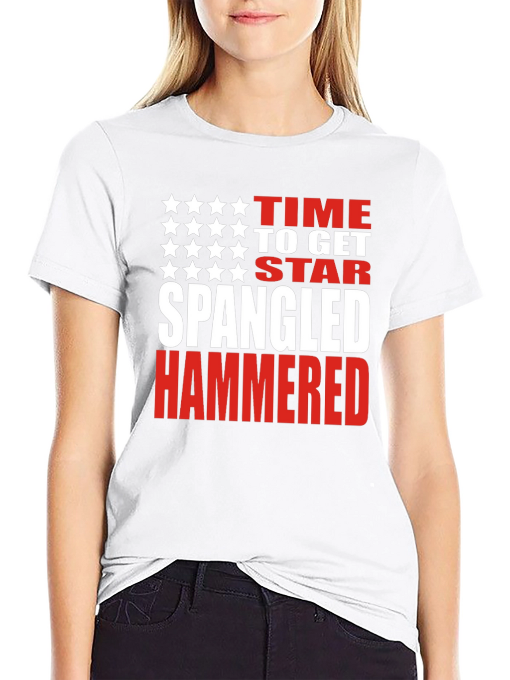 Star Spangled Hammered T-Shirt - Patriotic USA Tee