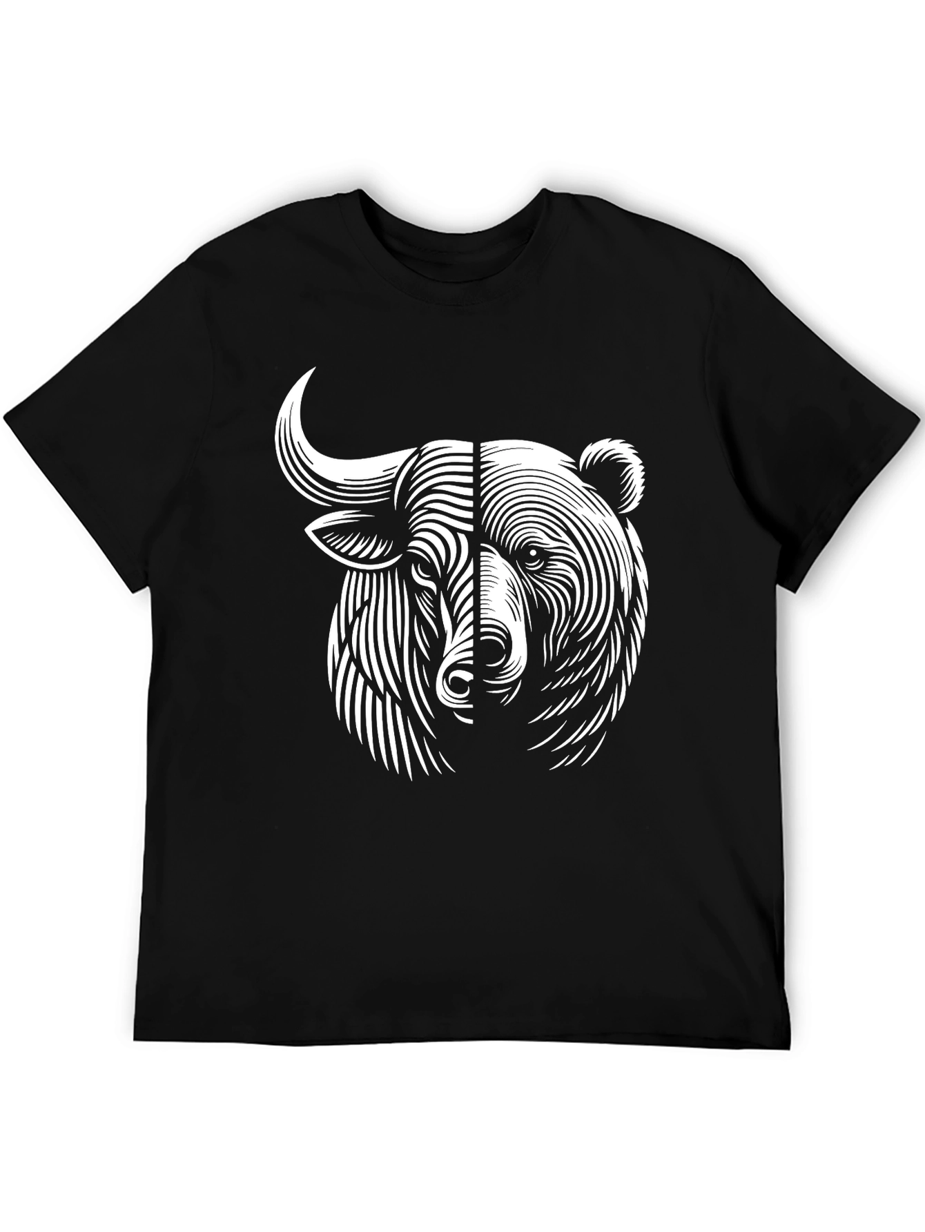 Bull & Bear Graphic Tee - Modern Investment T-Shirt