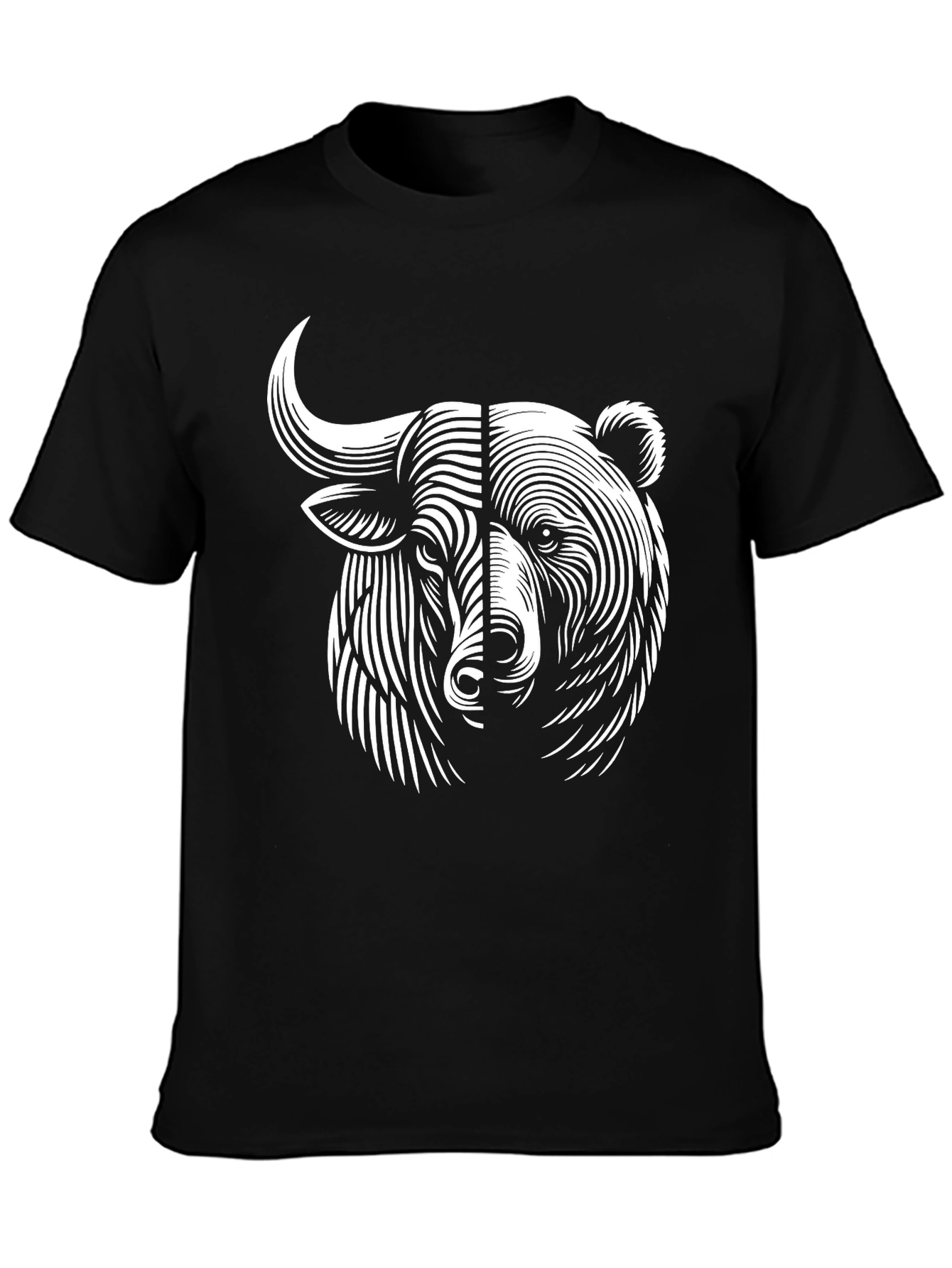 Bull & Bear Graphic Tee - Modern Investment T-Shirt