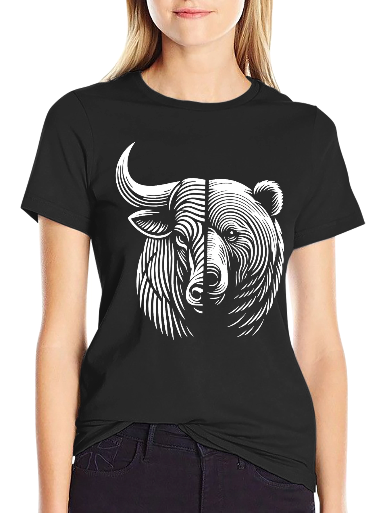 Bull & Bear Graphic Tee - Modern Investment T-Shirt