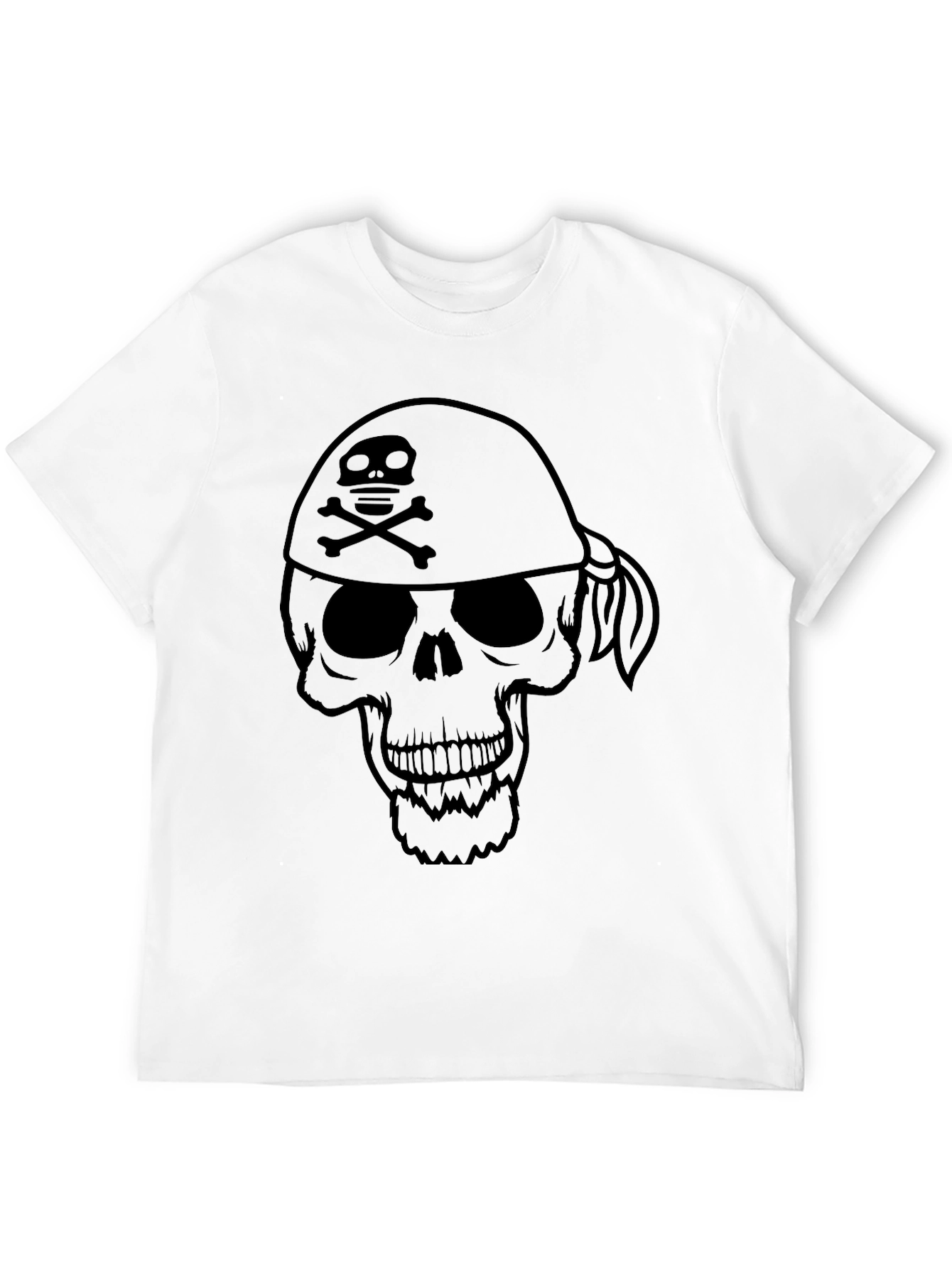 Skull & Crossbones Bandana T-Shirt - Pirate Style