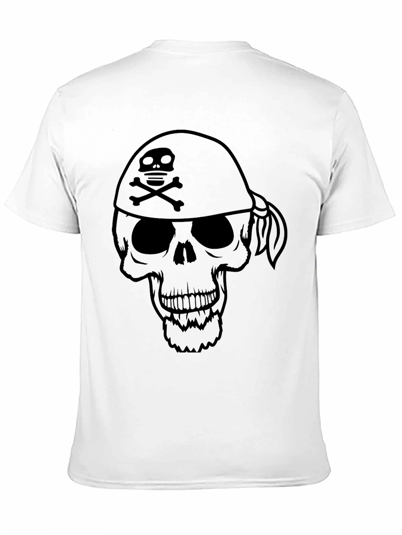 Skull & Crossbones Bandana T-Shirt - Pirate Style