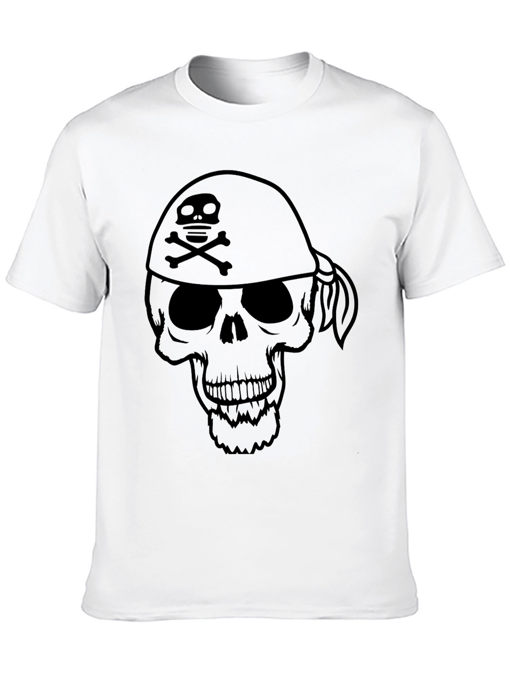 Skull & Crossbones Bandana T-Shirt - Pirate Style