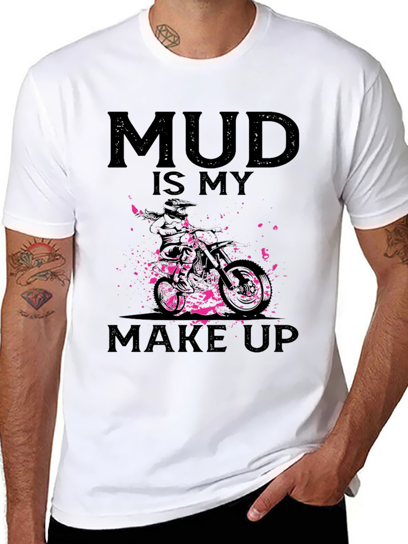 Mud Is My Makeup - Dirt Bike Graphic Tee