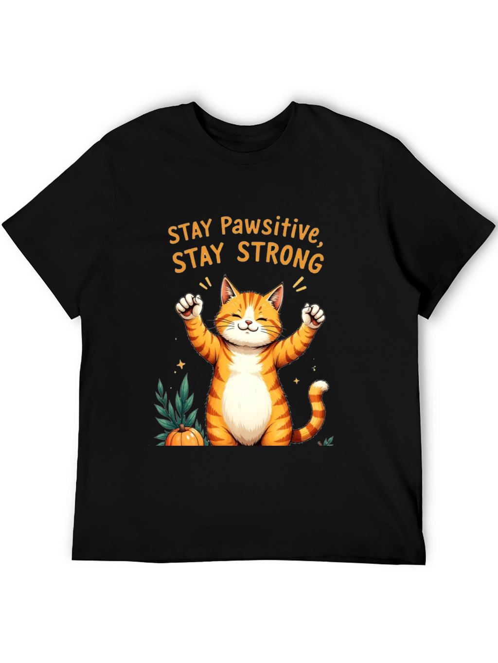 Pawsitive Orange Cat T-Shirt